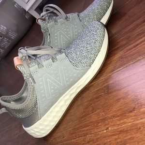 Grey new balance running shoes